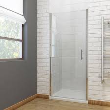 frameless pivot shower door enclosure