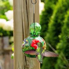 Lunalite Solar Globe Hummingbird Feeder