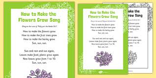 Find more spring activities here. How To Make The Flowers Grow Song Teacher Made