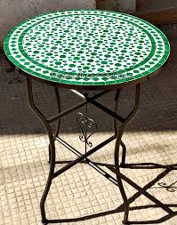 Moroccan Bistro Table Made Of Mosaic