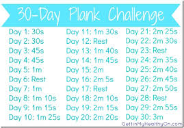 30 Day Exercise Challenge Hobsess