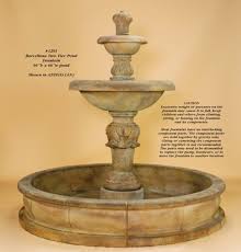 Cast Stone Fountain Tiered Fountains