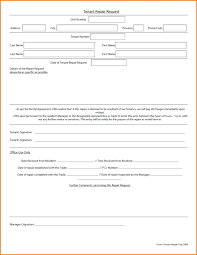 Request Form Template Maintenance Request Form Employee Template