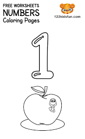 Number one coloring page coloring page. Free Printable Number Coloring Pages 1 10 For Kids 123 Kids Fun Apps