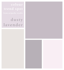 colour trend spot dusty lavender and