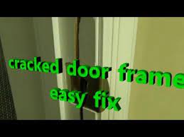 kicked in door frame repair you