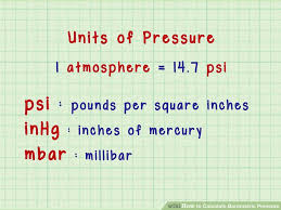 How To Calculate Barometric Pressure 6 Steps With Pictures
