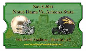 Notre Dame Vs Arizona State Football Tickets Nov 08 2014