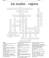 ga stus regions crossword wordmint