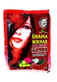 Shama Nikhar Mehandi Hair Henna Burgundy Color