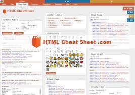 html cheat sheet the best