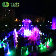 garden fountain with led lights