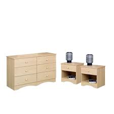 Maybe you would like to learn more about one of these? 3 Piece Set With Dresser And Set Of 2 Night Stand In Natural Maple Walmart Com Walmart Com