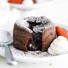 Chocolate Molten Lava Cake gambar png