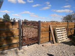 Rustic Gate Steel Fence Art