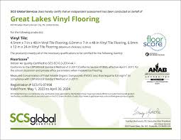 floorscore certificates great lakes