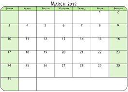 Mar 2019 Calendar Pdf March Calendar 2019 2019 Calendar