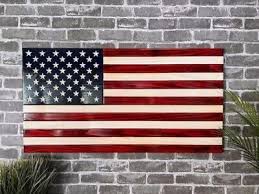 The American Wooden Old Glory Rustic