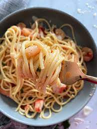 It's a hearty mix of shell pasta, imitation crabmeat, chopped celery,. Shrimp And Crab Pasta