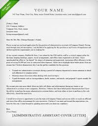 Example Cover Letter Administrative Assistant Letterform231118 Com