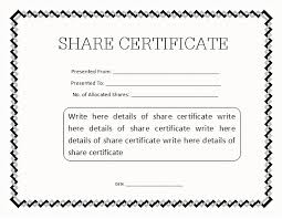 Share Certificate Template Doc Estudiocheirodeflor Com
