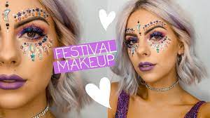 glitter jewel festival makeup you