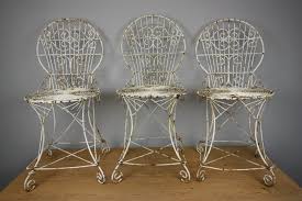 Antique Wire Garden Chairs