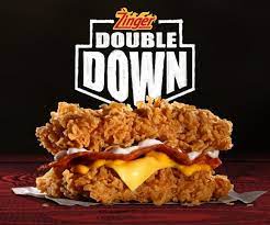 A burger without the bun, the bun. Kfc Zinger Double Down From Rm12 90