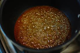Image result for a picture of light caramel in a saucepan