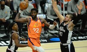 Jun 03, 2021 · watch highlights, including every big shot and highlight dunk, from the memphis grizzlies' game 5 against the utah jazz in the first round of the nba playoffs on wednesday at vivint arena in salt. Paul George Scores 27 As La Clippers Right Ship With Game 3 Win Over Suns Nba The Guardian