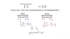 How To Identify Perpendicular Lines