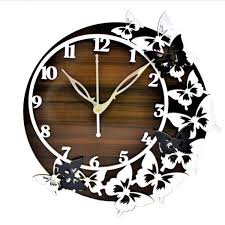 Designer Wooden Erfly Clocks