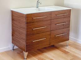 It is a functional vanity set featuring a combination of oak wood finish, and a clean integrated ceramic sink. White Oak Vanity Top Bathroom Best Finish Woodworker S Journal