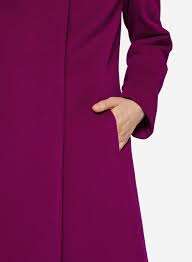 Fuchsia Icons Coat In Wool And Cashmere