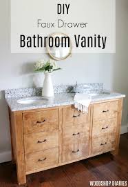 faux drawer bathroom vanity