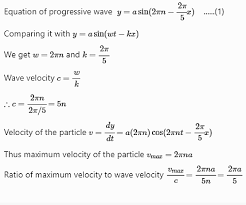 The Equation Of The Progressive Wave Is