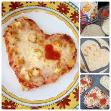 heart shaped valentine s day pizza