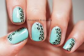 polished elegance minty leopard