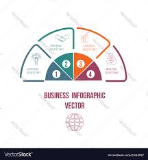 Pie Chart Infographic Colourful Lines With Text