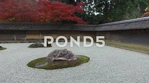 zen rock garden at ryoanji in kyoto