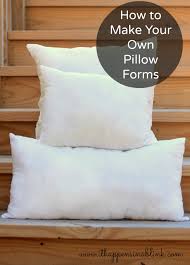 how to make your own pillow forms