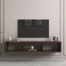 Floating Tv Stand With 3 Compartments