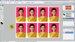 create pport size photo in adobe