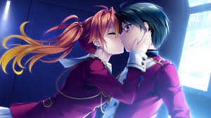 wallpaper anime kiss o lady