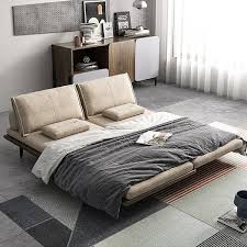 sofa bed khaki wood