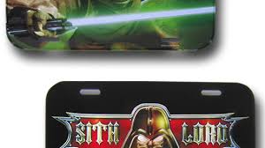 star wars yoda sith lord license plates