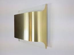 mid century modern gold wall lamp by