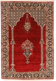 3 x 6 silk persian qum rug 14249 hand