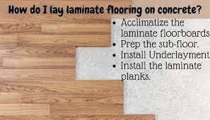how to install laminate flooring on