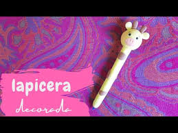 decora tu lapicera con porcelana fria